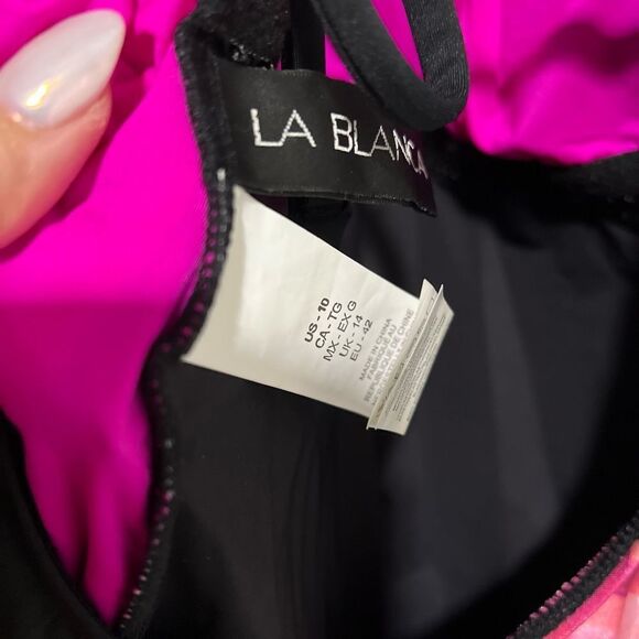 LA BLANCA Prism One Shoulder One Piece Swimsuit - Picture 6 of 9